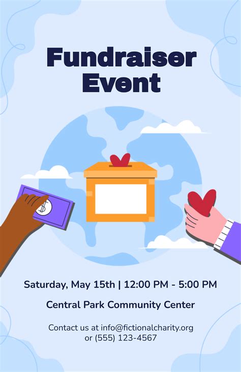 fundraising poster template|Iba pa.